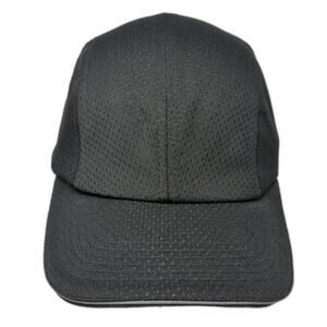 Tough Headwear Baseball Cap Black One Size Mesh Runner Slideback Hat Breathable